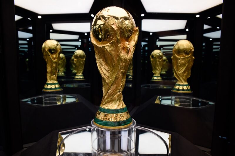 FIFA World Cup trophy at Victory Hall, Seattle, April 6 2026